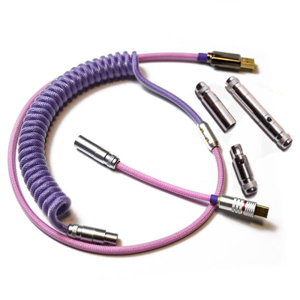 Sectional Type Keyboard USB Type-C Cable Audio Connector Coupling For Mechanical