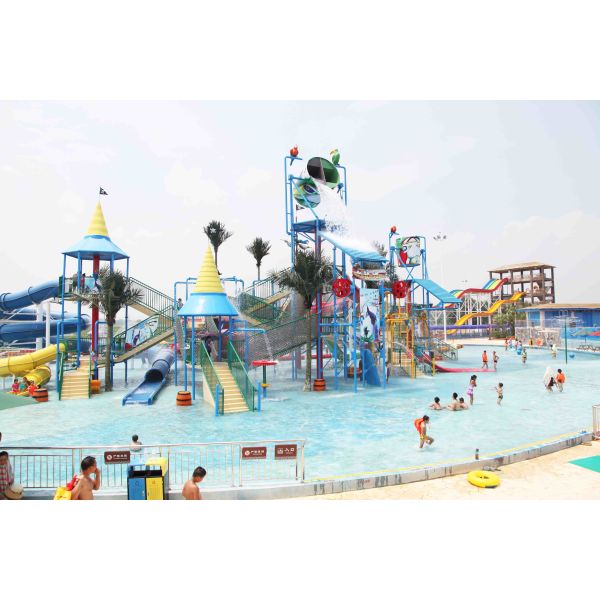 Quality Interactive Aqua Playground Water Slide Equipment Fun Theme Park wholesale