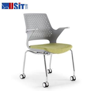 China Ventilated Back Plastic Ergonomic Folding Office Chair For Home on sale