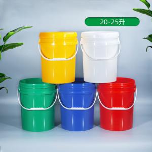 Food Grade 20L Plastic Bucket with White Plastic Handle and Sealed Lid