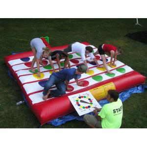 China Waterproof Pvc Inflatable Amusement Park , Enviromental Twister Games on sale