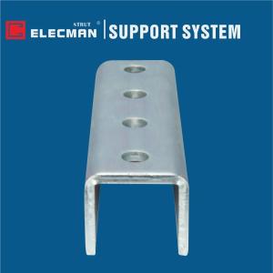 Galvanized Steel 4 Hole Splice Strut Clevis Fittings For Channel
