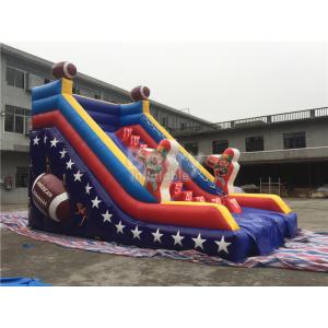 Customized Single Lane Rugby Commercial Inflatable Slide For Playground