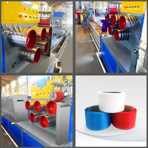 PET Packing Belt/Tape Extruding Machinery PLC for Packing with Recycled Bottle