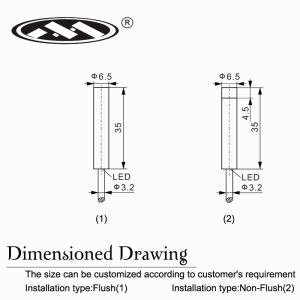 Inductive proximity switches Sensors IZO6.5-M02NA-Y3L2/C35 Smooth cylindrical