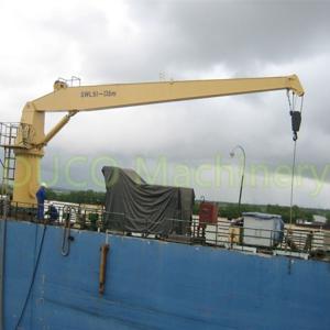 13.5m Fixed Boom 5t CCS Hydraulic Jib Marine Cranes