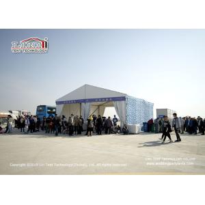 Customized Size Outdoor Event Tents Blue Camouflage Sidewall Airshow Event