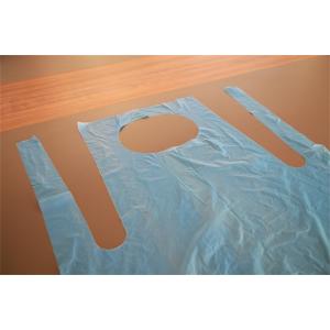 HDPE / LDPE Disposable Plastic Aprons , Flat Packed Disposable Craft Aprons