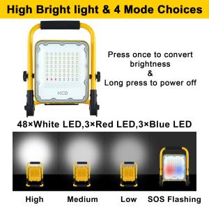 CE RoHS Multi-Function LED Portable Work Light KCD Temporary Emergency Lighting