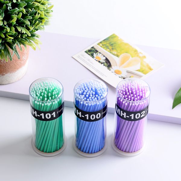 Dental Micro Brush Mink Lash Extensions Kit SPA Nanometer Material For Combing Eyelash