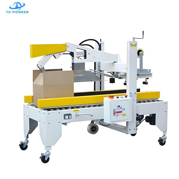 Flexible Operation Automatic Box Sealing Machine With Stainless Steel Constructi