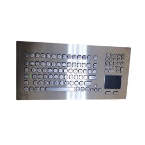 3 LEDs 104 Keys Panel Mount Keyboard For Machine Control Optional Trackball