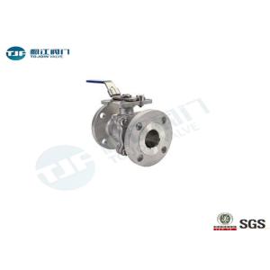 2 Piece Flanged Industrial Ball Valve WCB Type With ISO 5211 Mounting Pad