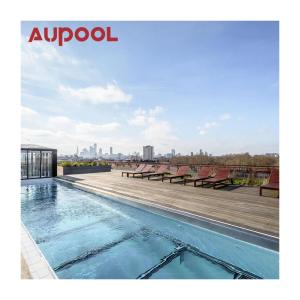 Aupool's Customized Swimming Pools Acrylic Frame Wall Big Pool for Hotels and