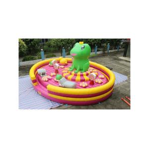 Attractive Frog Inflatable Jumping Bouncy With Blower Commercial Grade