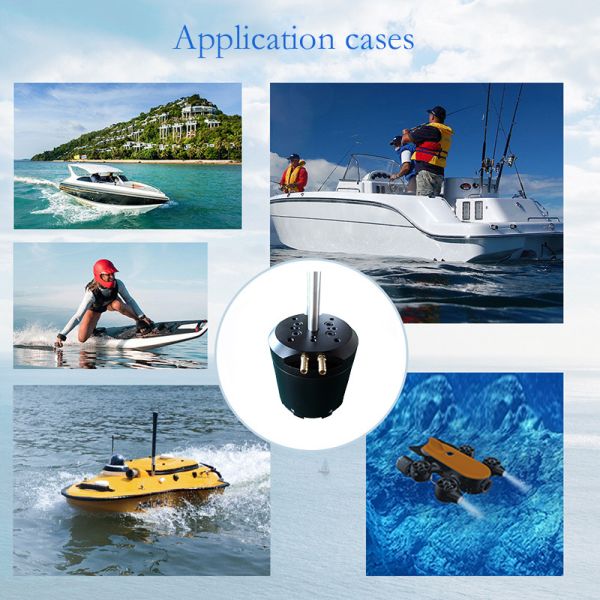12000rpm 10000W 13HP BLDC Outrunner Motor CNC Aluminum Alloy Case For Unmanned Ship