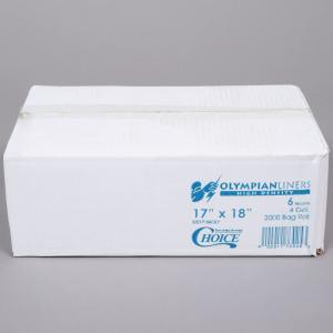 6 Micron 17" X 18" Dustbin Garbage Bag High Density Can Liners Clear Film