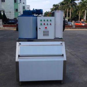 Automatic Vegetable Display Flake Ice Machine Commercial One Year Warranty