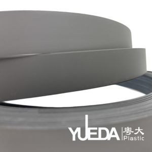Gray Toned 1mm PVC Edge Banding With Delicate Texture Wear Resistance