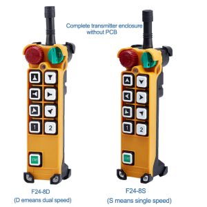 A24-8D 8 dual double speed push buttons radio remote control system F24-8D-TX