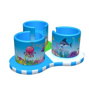 Soft Play Equipment Set Manual Turntable Soft Play Turntable Sets For Kids