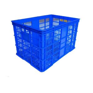 Harvesting Fruits Plastic Mesh Crate Customized Without Iron Handle