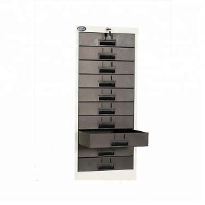 Stainless Steel Anti Collision 400mm Wide Drawer Filing Cabinet