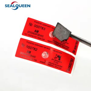 Russia Water Meter Magnetic Security Labels For Security Stickers