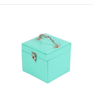 Cheap Portable PU Leather Travel Jewelry Box Organizer with Customizable Multi-layer Storage for sale