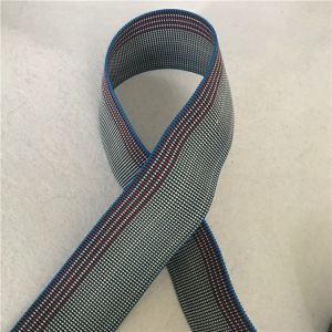 50mm Blue Latex Elasbelt Webbing made by Chinese rubber good resilience