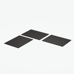 China Customized Black Corner Desk Table Top With Smooth Surface 15mm/25mm on sale