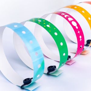 Waterproof Custom Full Color Logo PVC Bracelet For Events Offer Custom Service