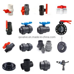 1/2 prime prime Inch PVC One Way Ball Valve Red Handle for UV Protection and