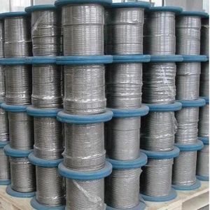 6mm to 32mm 6x19S FC Galvanized Steel Wire Rope 6x19W FC Galvanized Cable in