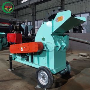 Mobile Diesel Engine Industrial Wood Hammer Mill with 2580r/min Rotating Speed