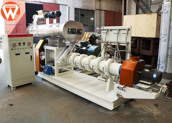 Quality Boiler Fish Feed Processing Machine , Wet Type Floating Fish Feed Making Machine wholesale