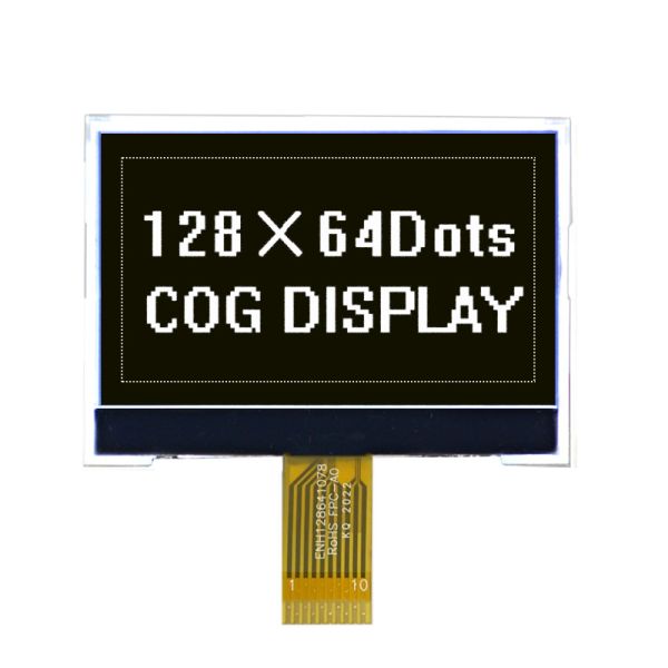 128x64 Graphic LCD Display Module with 6 0'clock Viewing Angle 1/64 Duty and 1/9