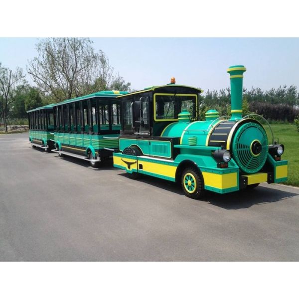 25 Seats Kids Trackless Train Amusement Ride For Theme And Amusement Parks
