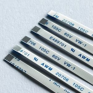 6 Pin FFC Flat Cable Custom Awm 20706 105c 60v Vw-1 0.5mm Pitch FFC FPC Cable