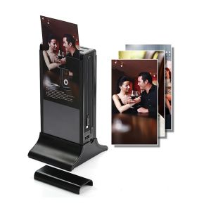 Black 10 inch High Capacity Battery Desktop Small Advertising Player with