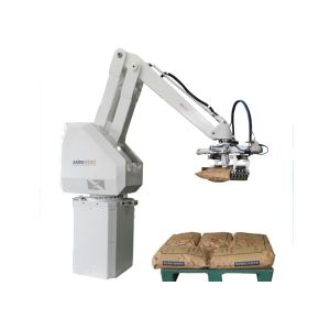Floor Mounted IP 65 Palletizing Robot And Pallet Lifting Device In Wheat