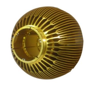 Gold Bowl Shape Light Lamp Aluminum Heat Sinks T5 T6 LED Ceiling For Motorcycle