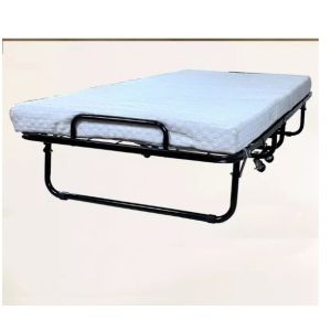 Easy to Iron Metal Frame Folded Queen Size Modern Design Guest Cot Bed for Home