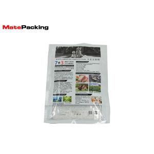 Laminated Plastic Pet Food Packaging Bags Custom Printed Three Side Seal With