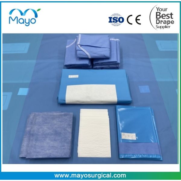 Customized Surgical Cardiovascular Drape Packs with TUV Certification High Standards Guaranteed