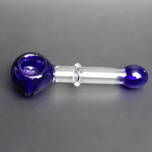 High End Pyrex Glass Hand Pipe Colorful Design With Filters Screen