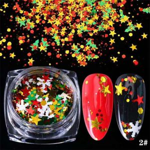 Polyester Glitter Christmas Glitter With Chunky Mixed Snow Tree Shaped Christmas