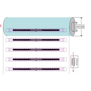 LAB7124 UHF RFID Library Label With Double Side Adhesive