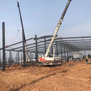 Customized Steel Structure Shop With Bolt Connection And Welded H Beam