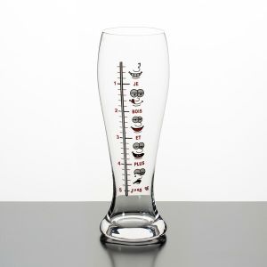 Large Pilsner Custom Printed Beer Glasses Transparent 700ml 24.5 Ounce
